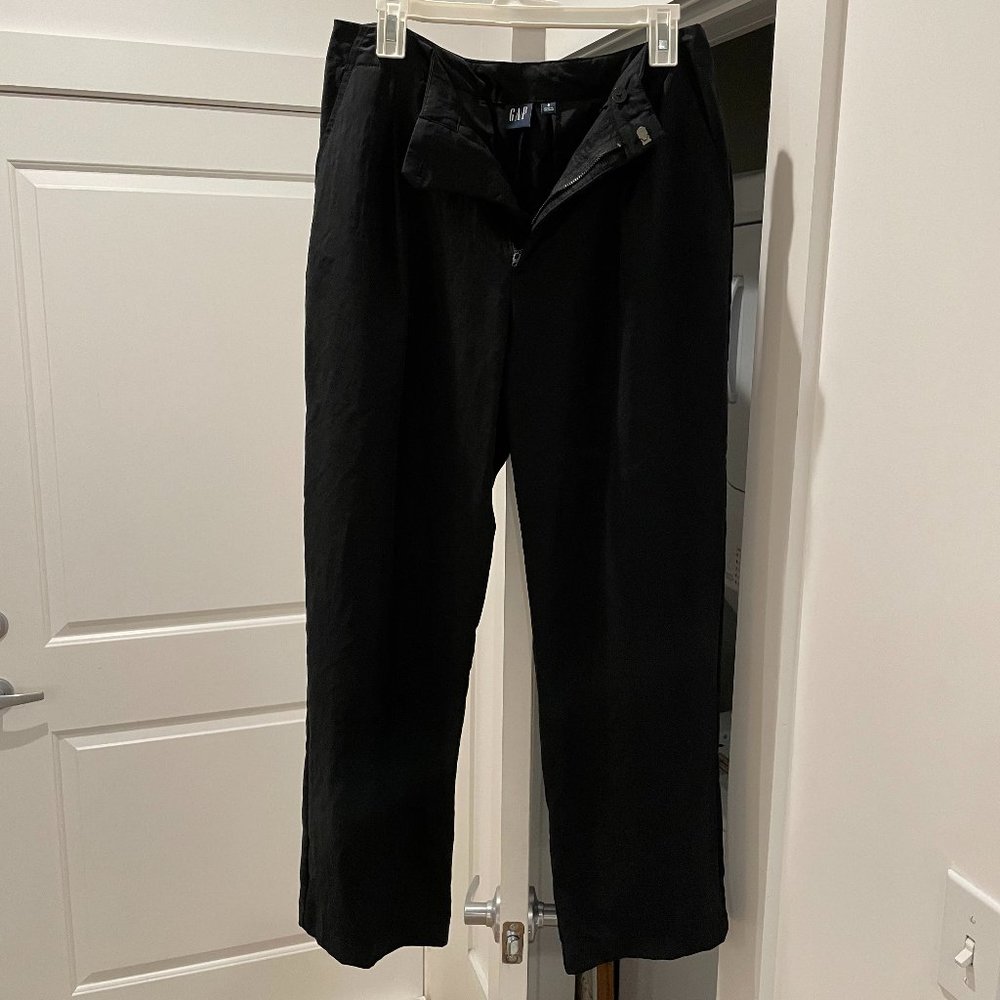 GAP High Rise Wide-Leg Pleated Trousers